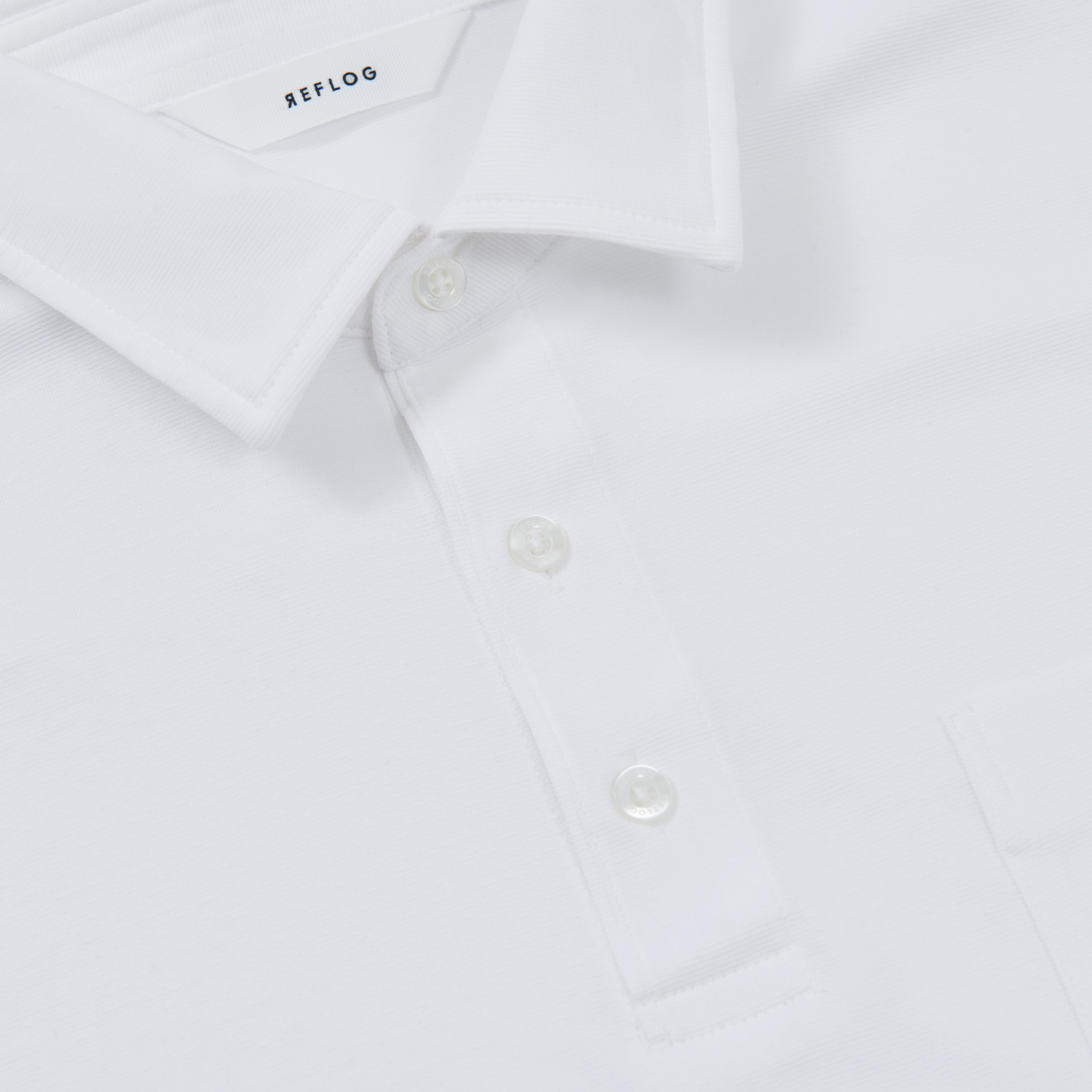 DRESS-POLO 軽くてさらさら素材_WHITE