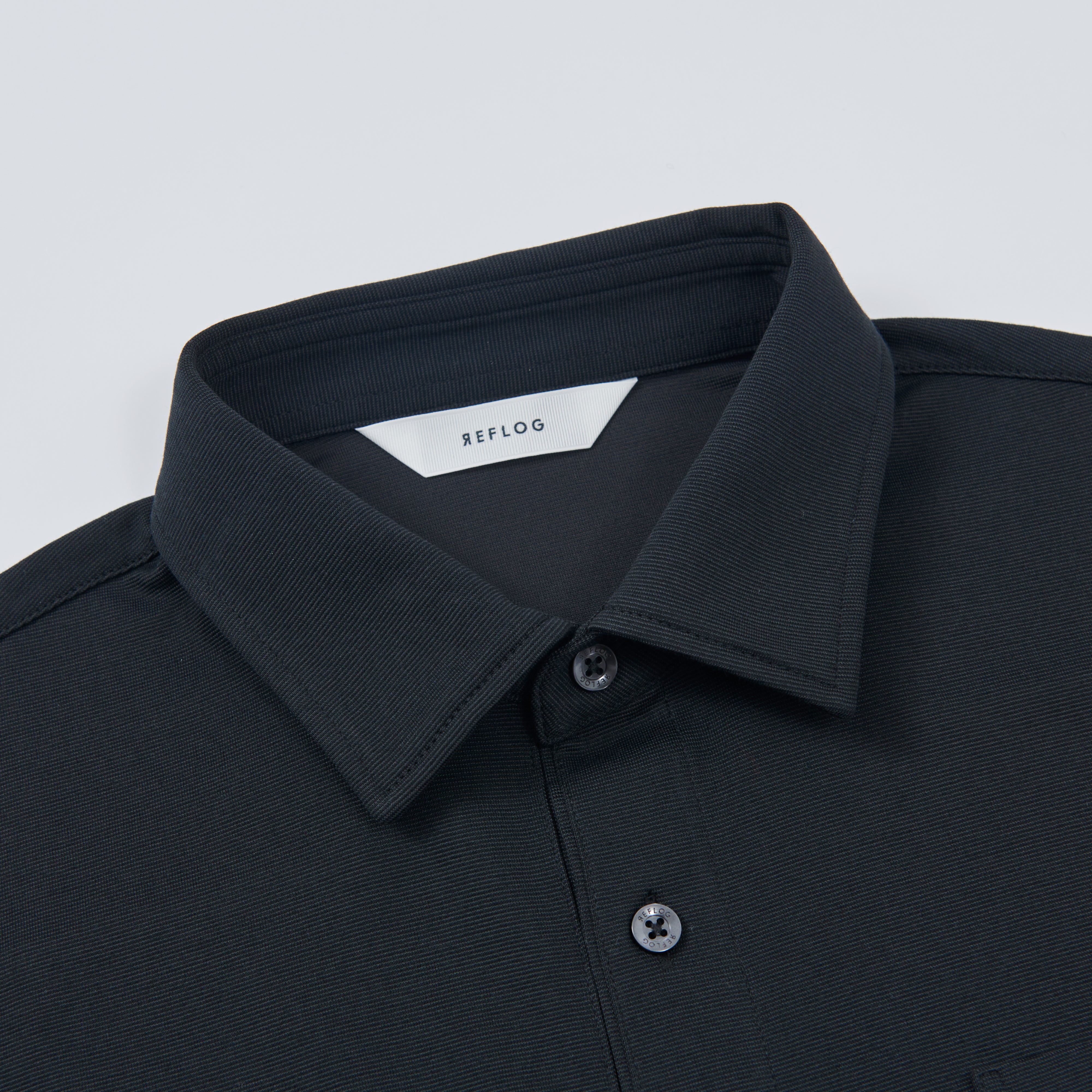 DRESS-POLO 軽くてさらさら素材_BLACK