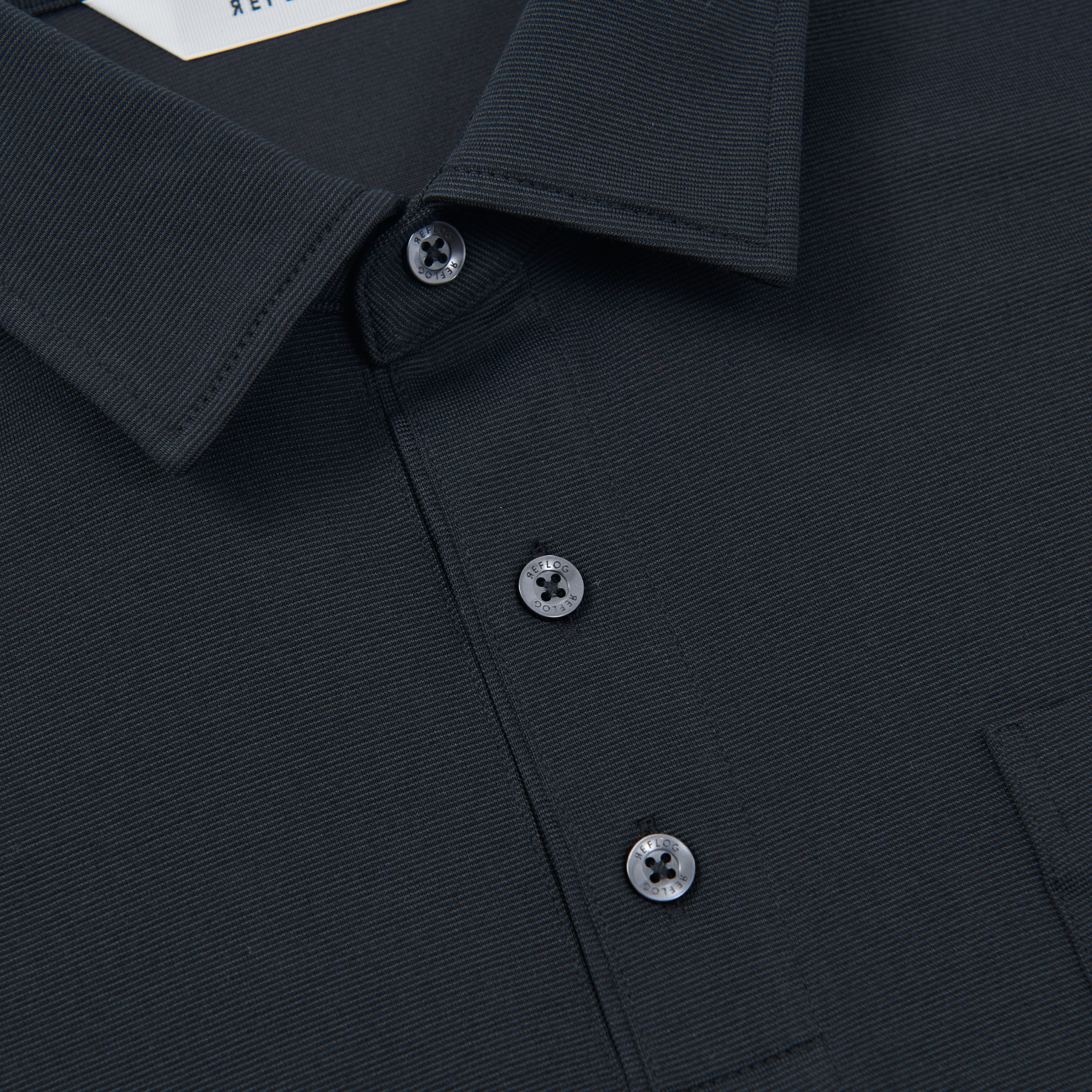 DRESS-POLO 軽くてさらさら素材_BLACK