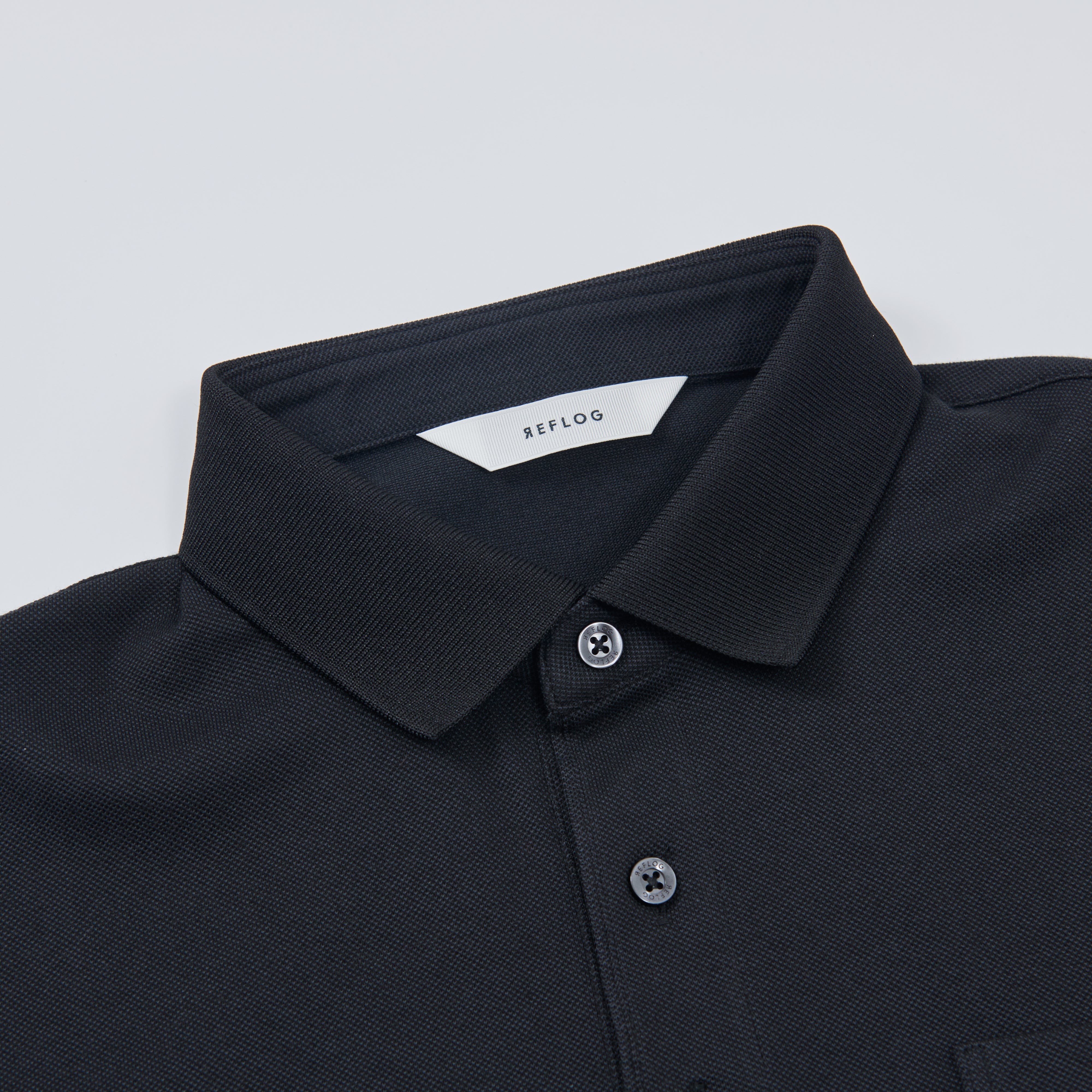 THE-POLO 柔らかストレッチ素材_BLACK