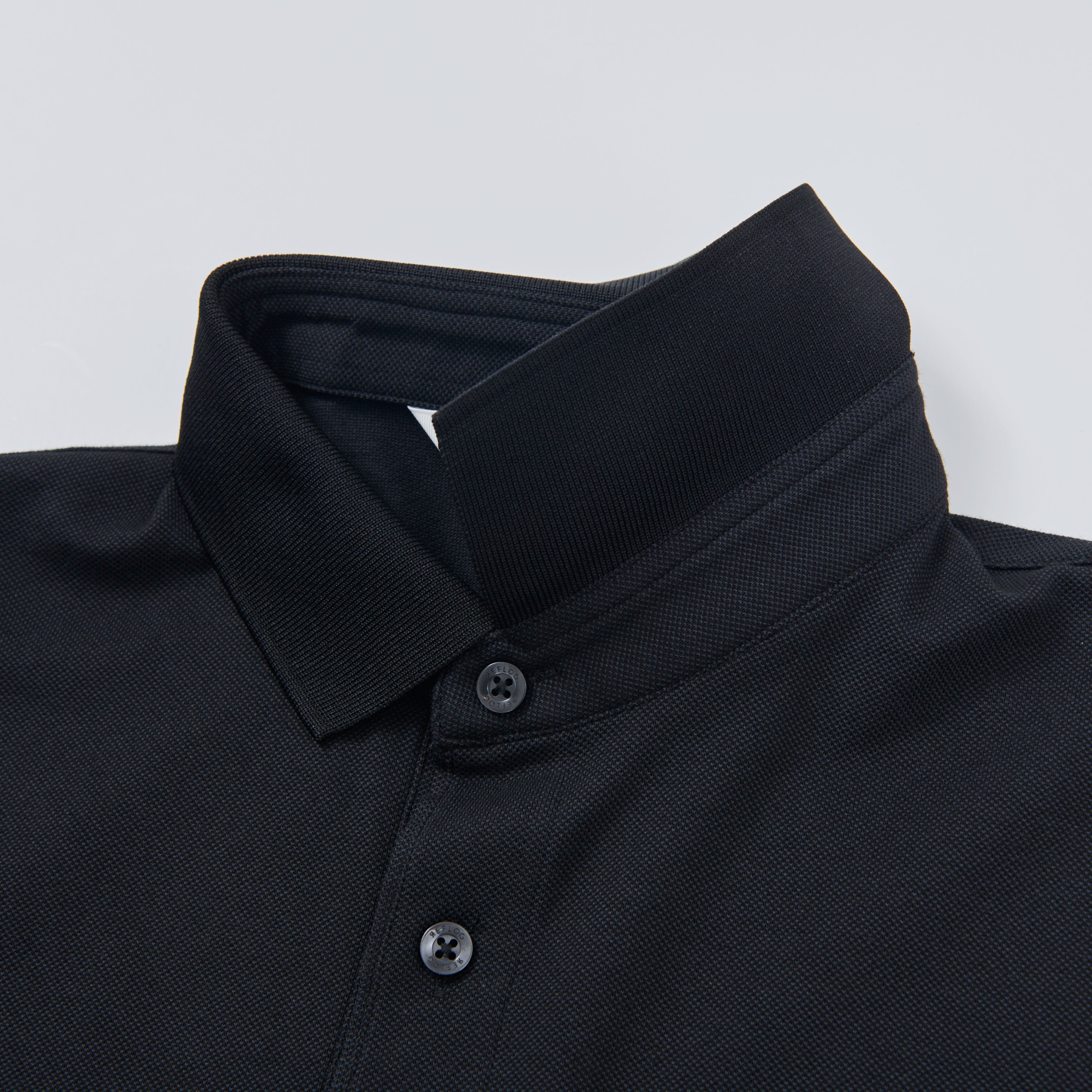 THE-POLO 柔らかストレッチ素材_BLACK