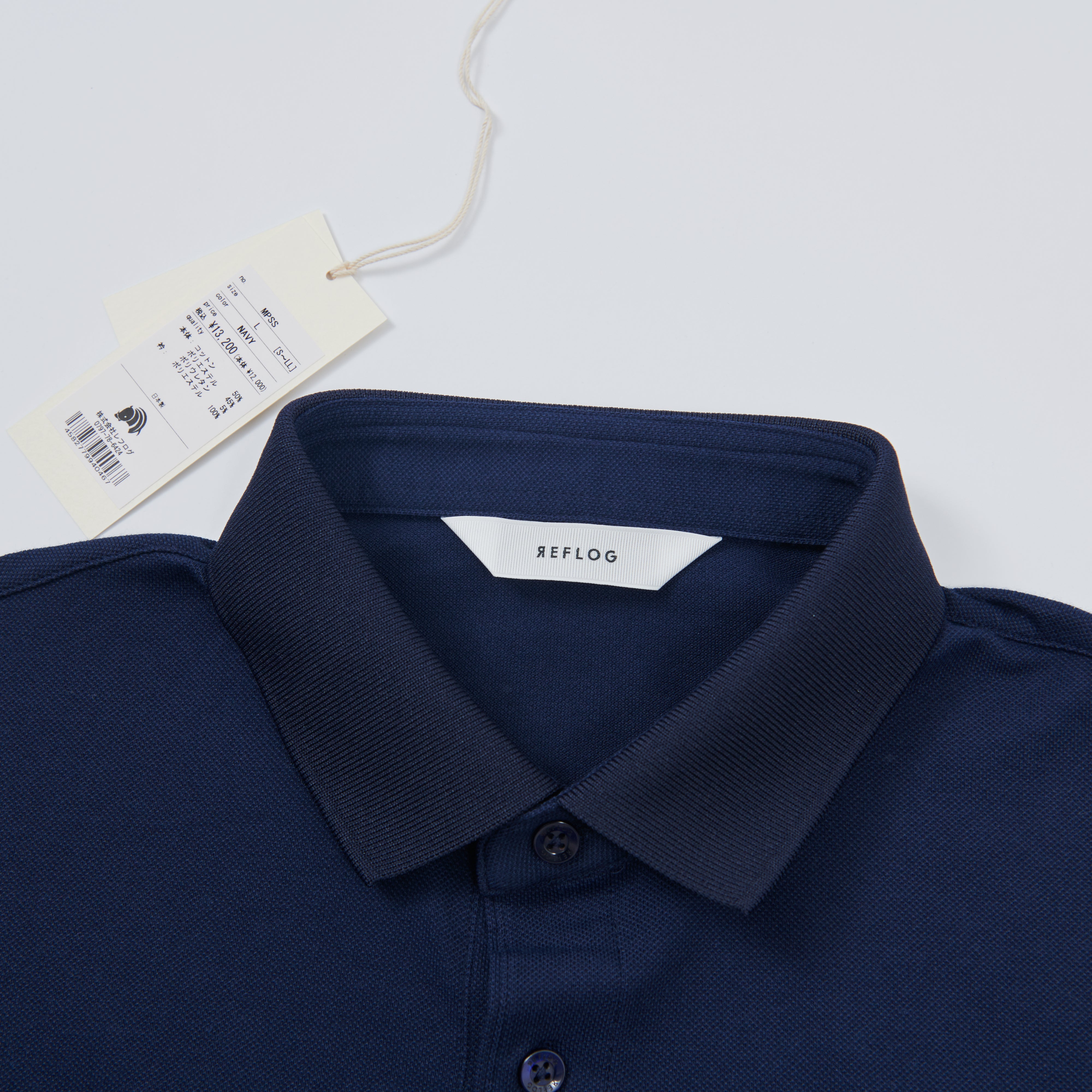 THE-POLO 柔らかストレッチ素材_NAVY