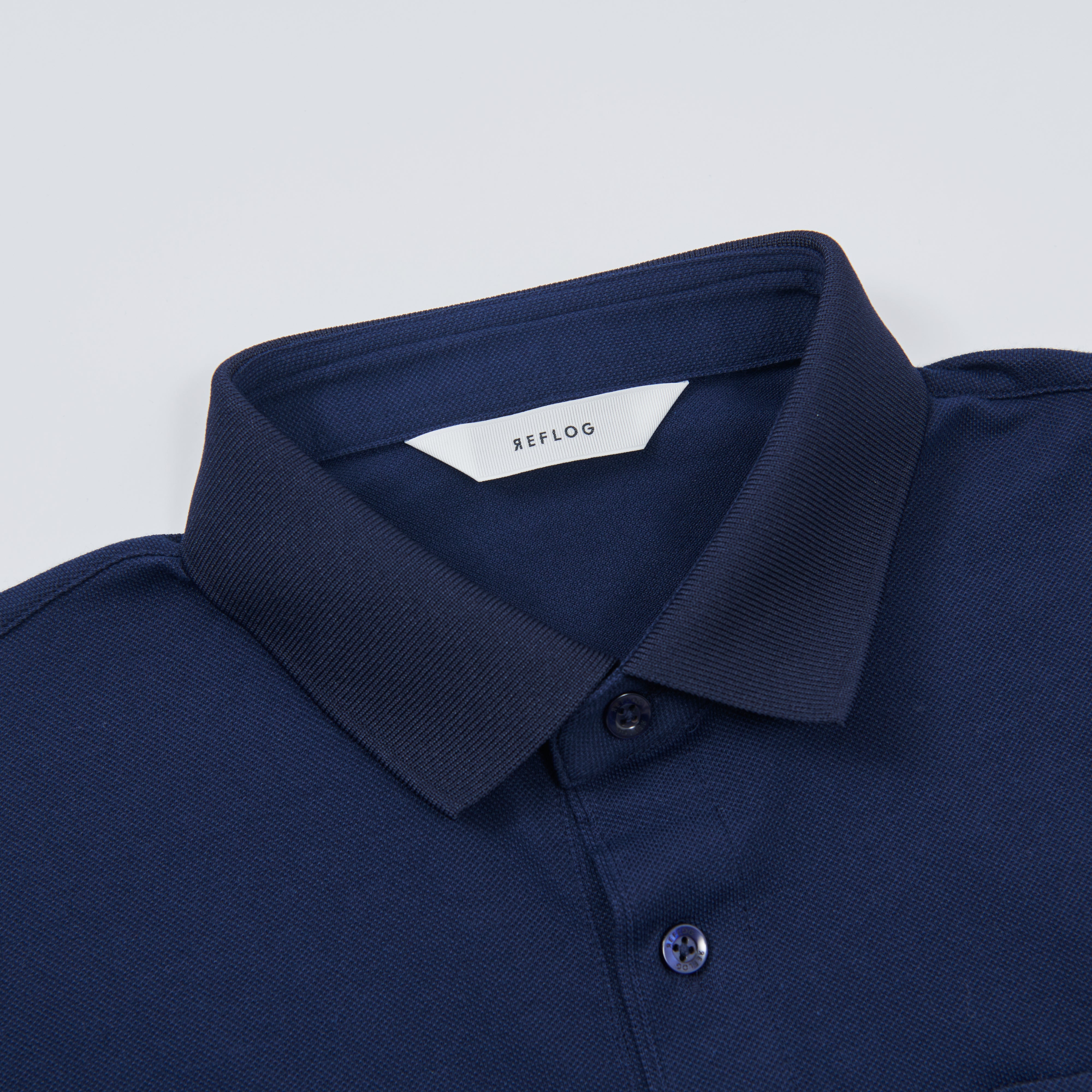 THE-POLO 柔らかストレッチ素材_NAVY