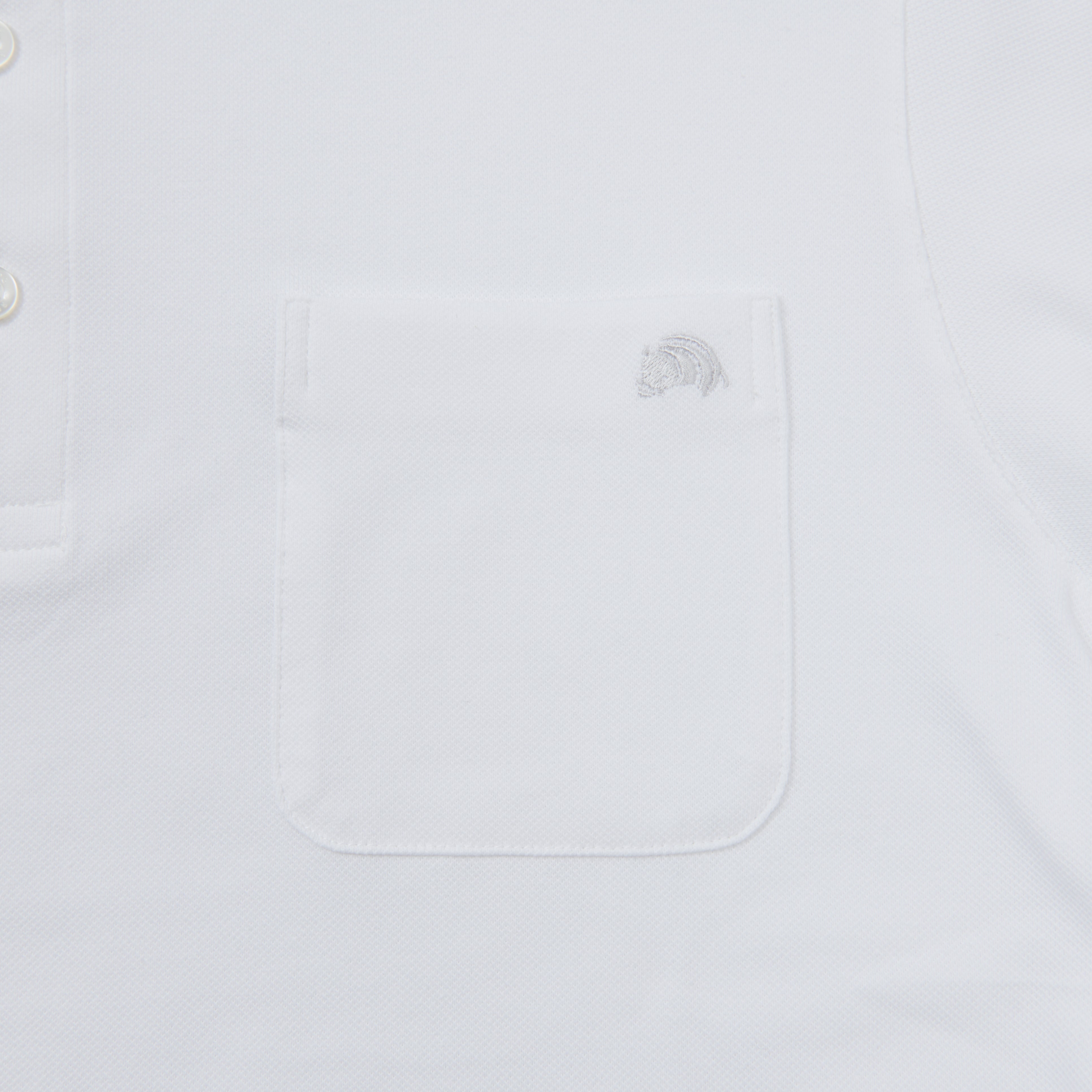 BUTTON-DOWN 柔らかストレッチ素材_WHITE