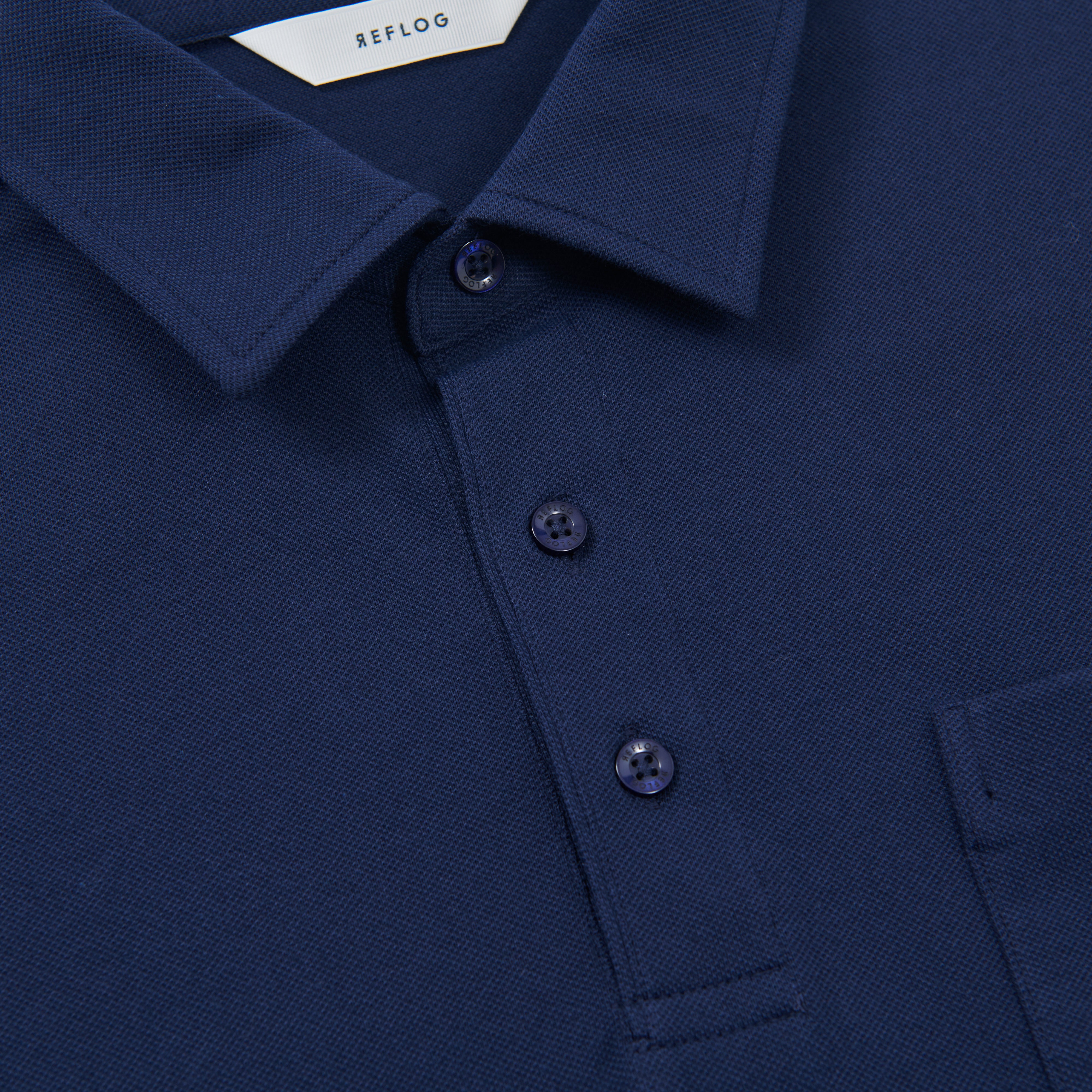 DRESS-POLO 柔らかストレッチ素材_NAVY