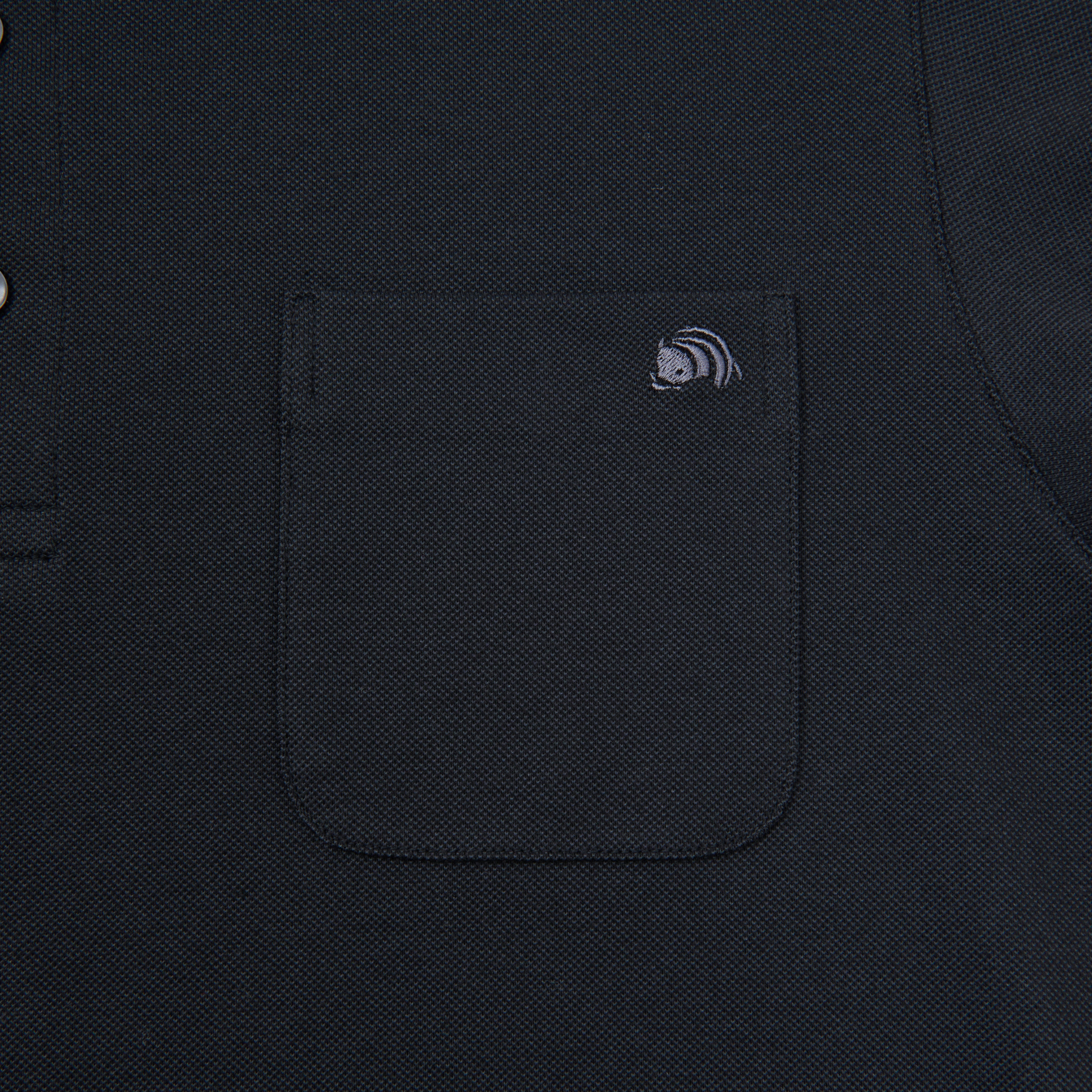 DRESS-POLO 柔らかストレッチ素材_BLACK