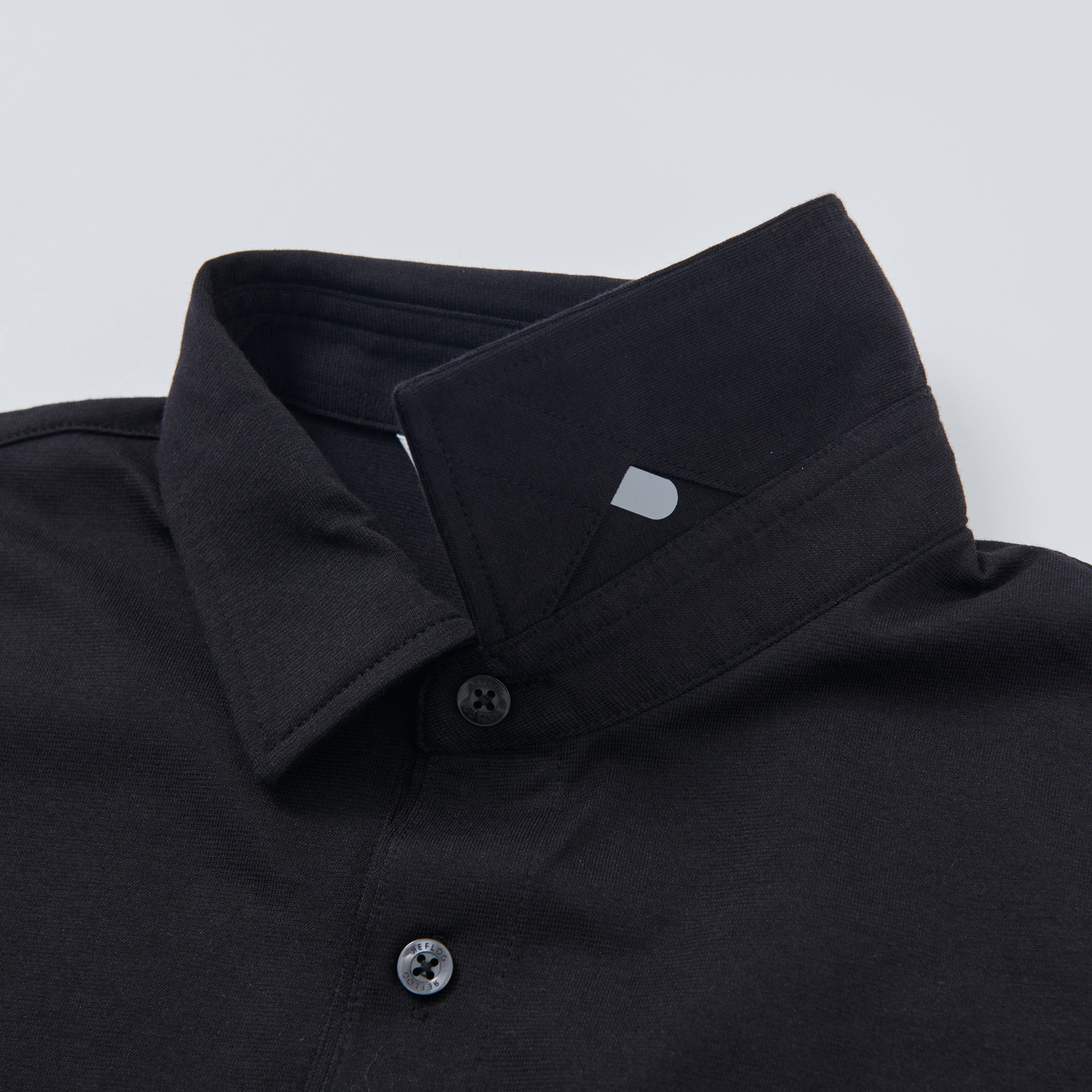 DRESS-POLO 透けずにしっかり素材_BLACK
