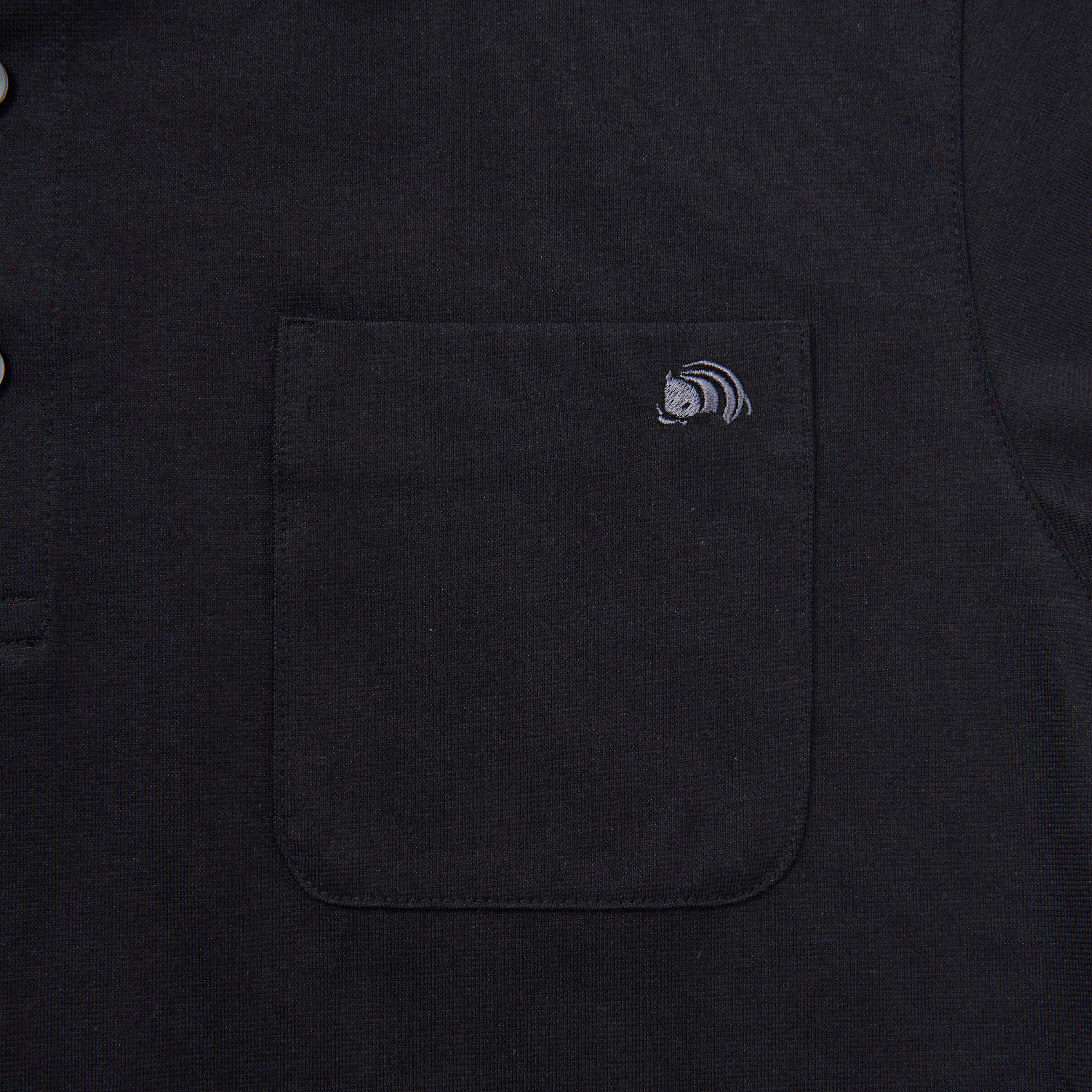 DRESS-POLO 透けずにしっかり素材_BLACK