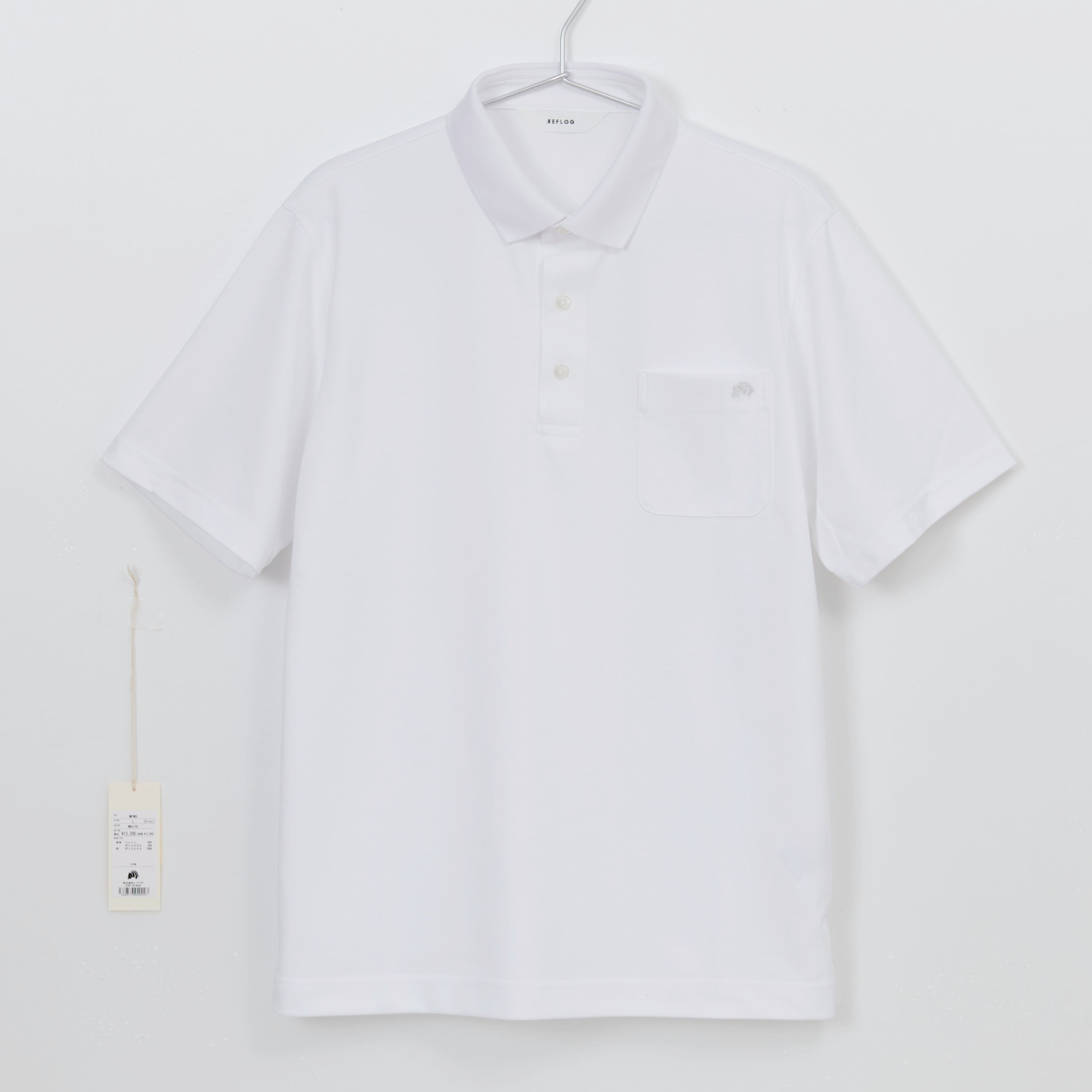 THE-POLO 軽くてさらさら素材_WHITE