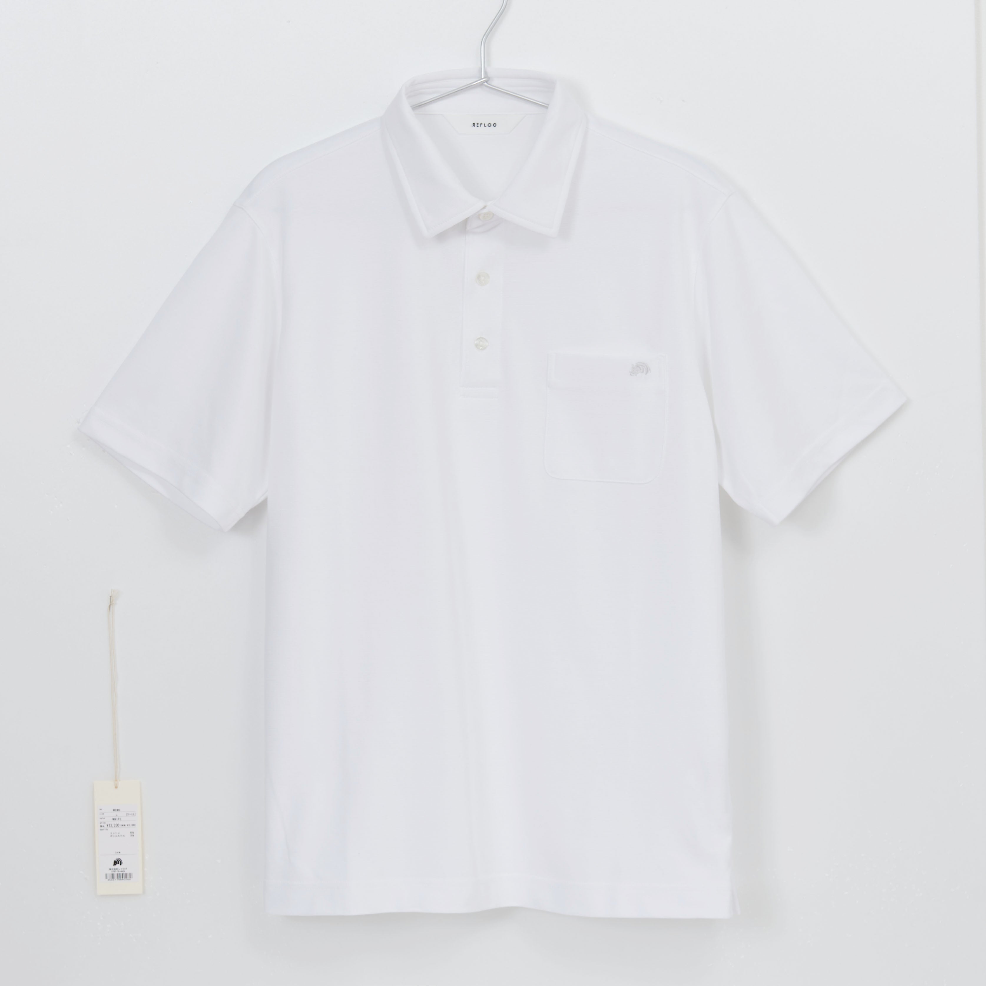 DRESS-POLO 軽くてさらさら素材_WHITE