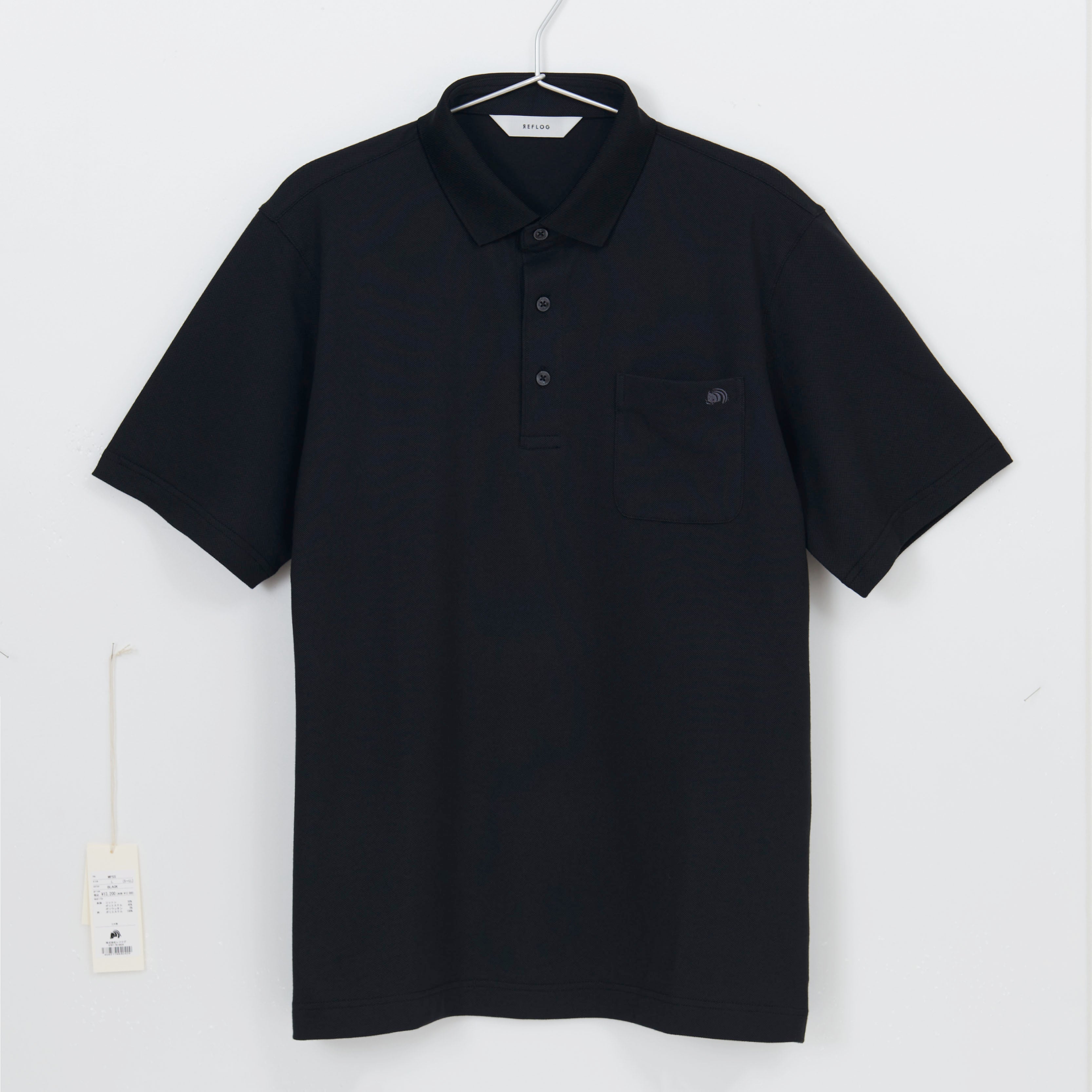 THE-POLO 柔らかストレッチ素材_BLACK