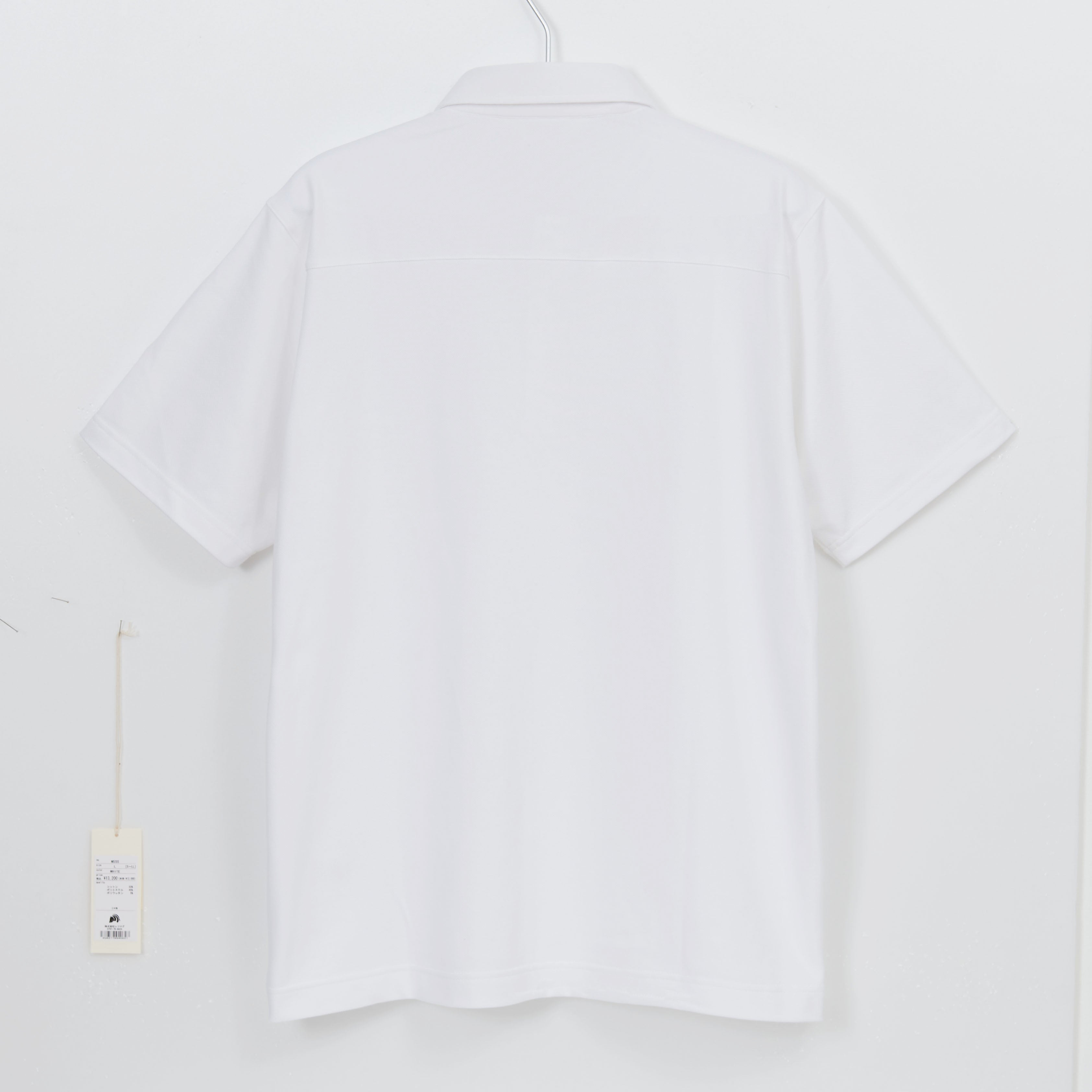 DRESS-POLO 柔らかストレッチ素材_WHITE