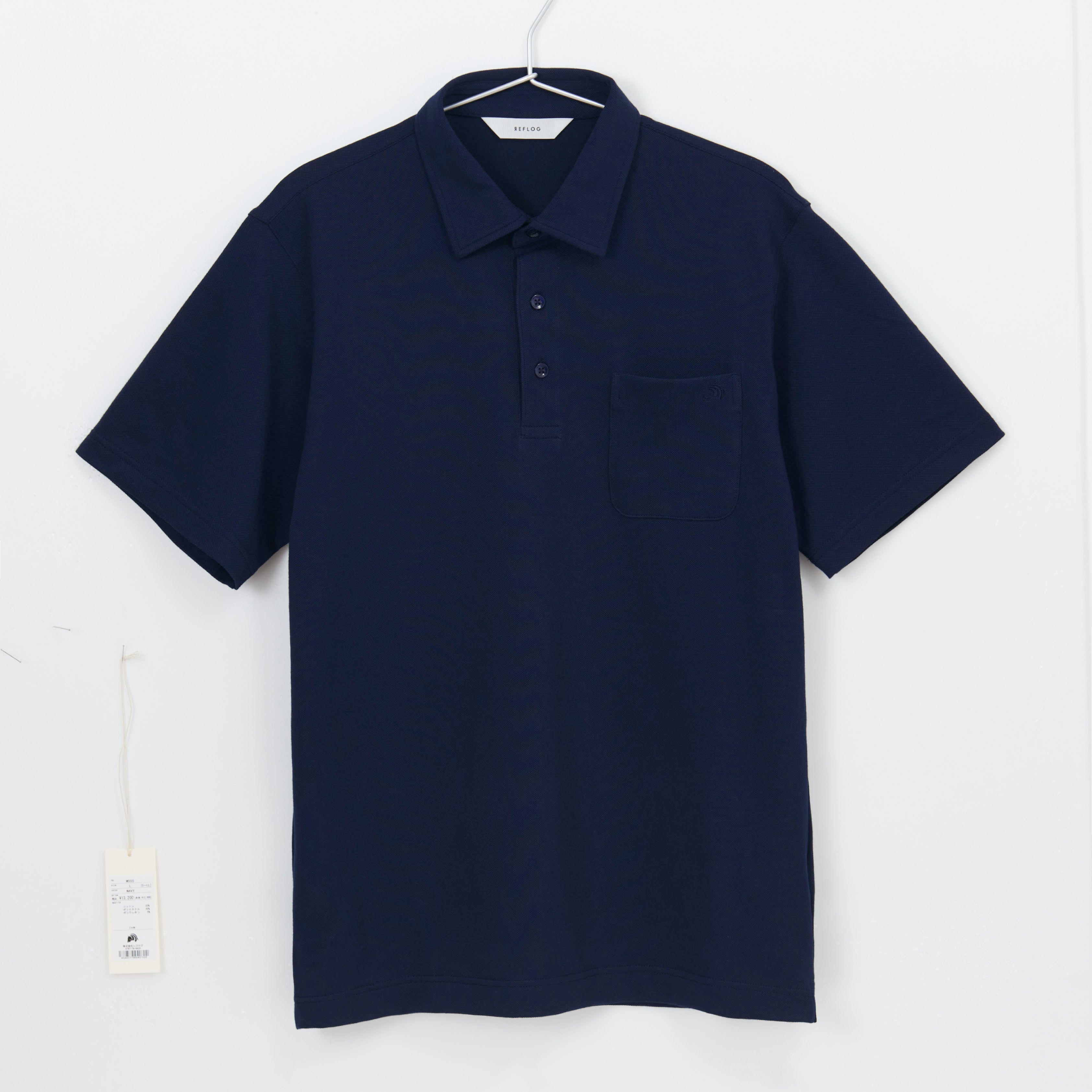 DRESS-POLO 柔らかストレッチ素材_NAVY