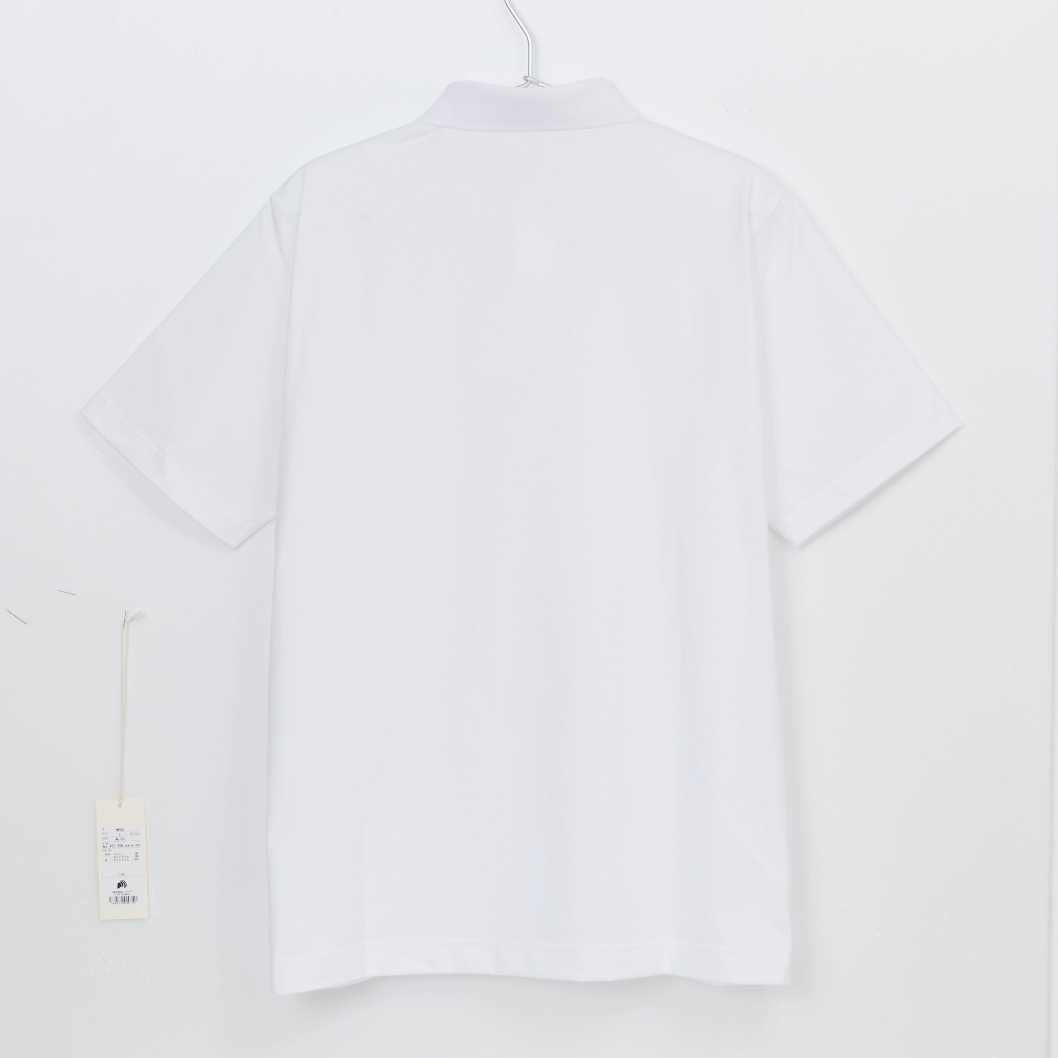 THE-POLO 透けずにしっかり素材_WHITE