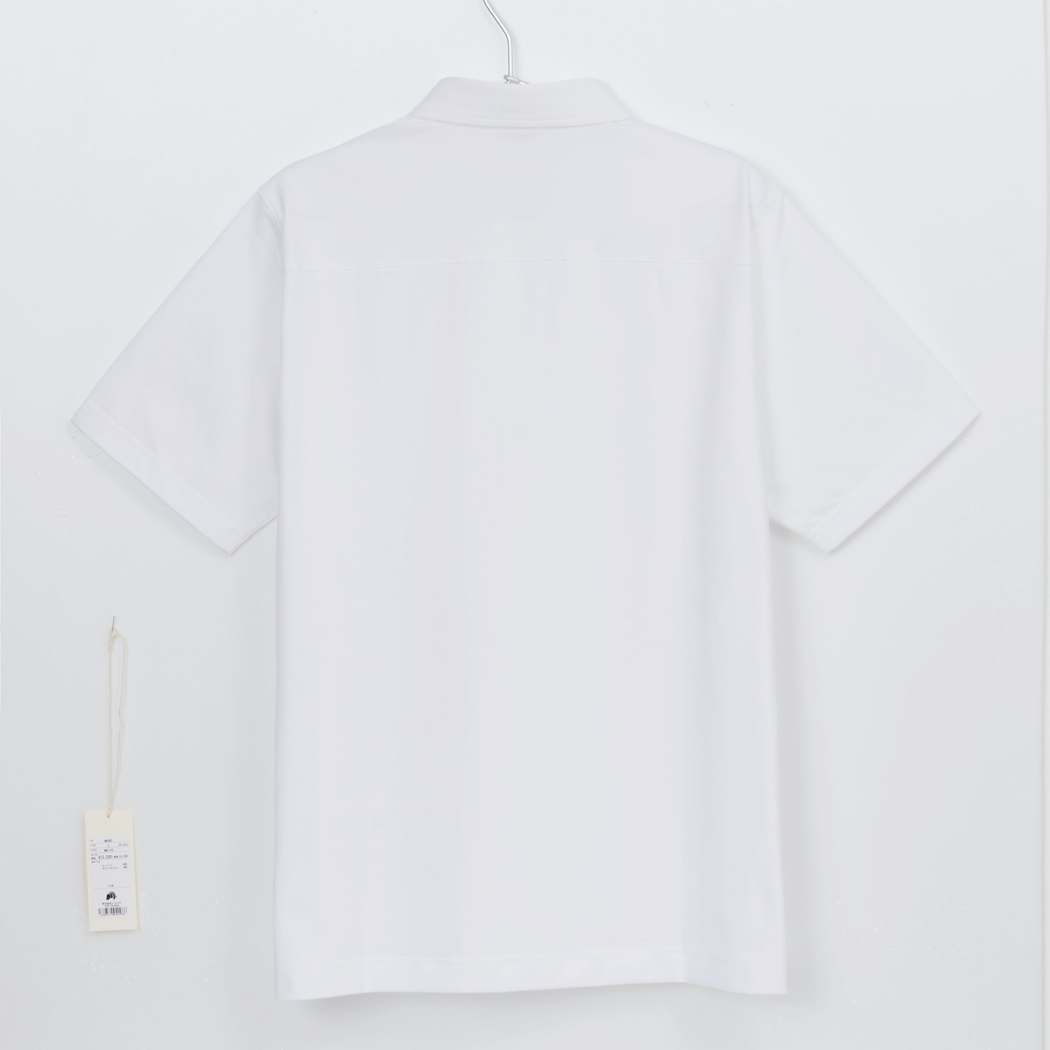 DRESS-POLO 透けずにしっかり素材_WHITE