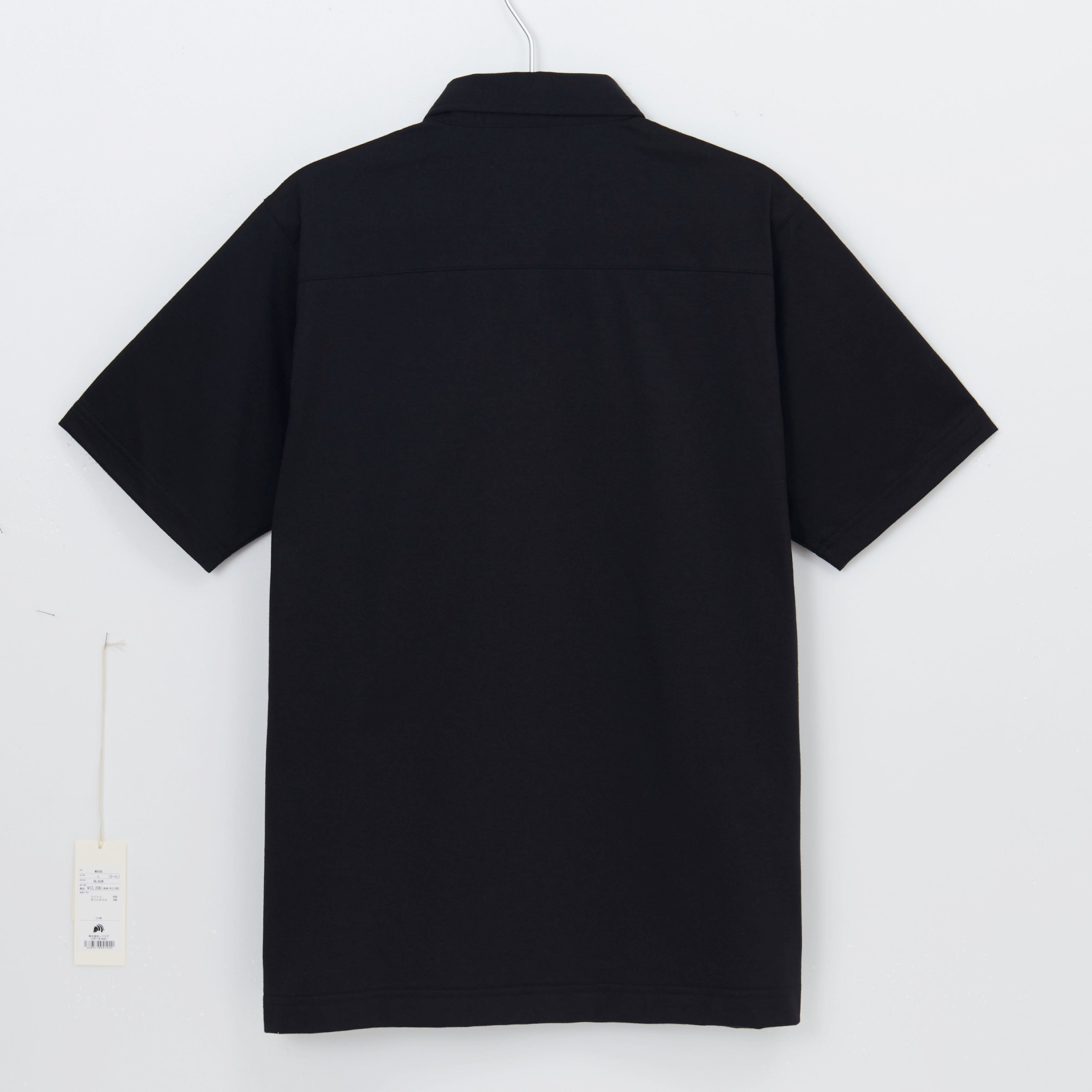 DRESS-POLO 透けずにしっかり素材_BLACK