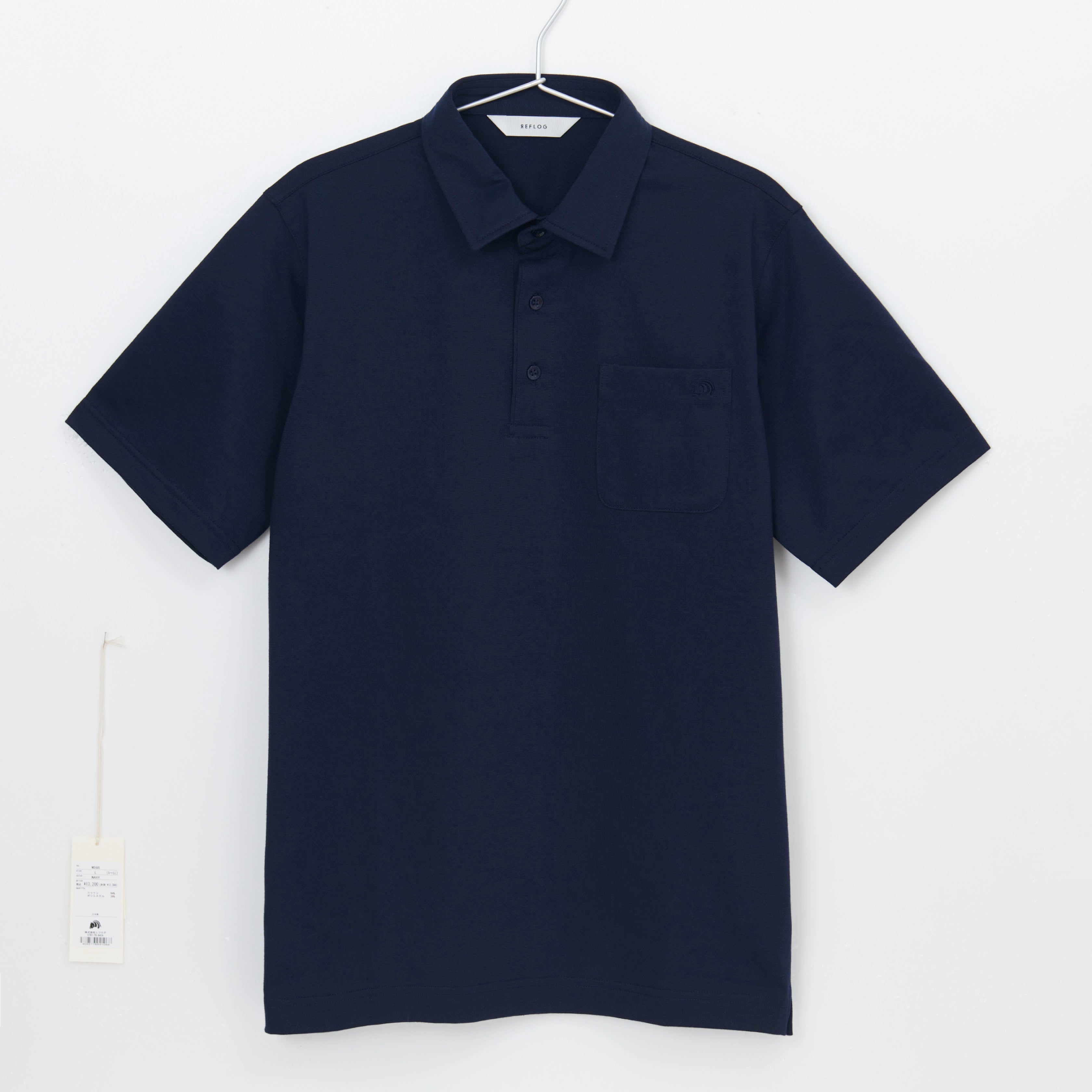 DRESS-POLO 透けずにしっかり素材_NAVY