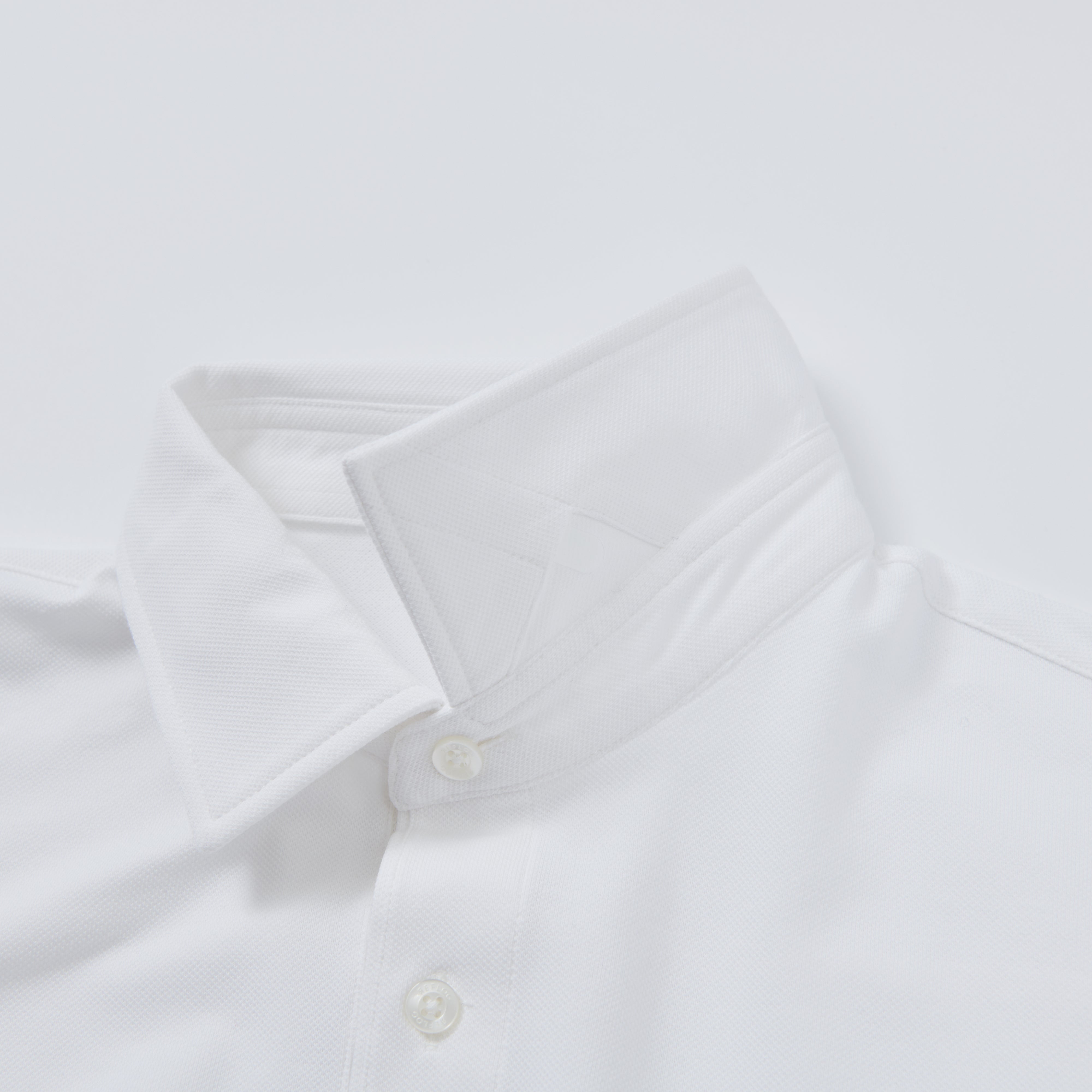 DRESS-POLO 柔らかストレッチ素材_WHITE