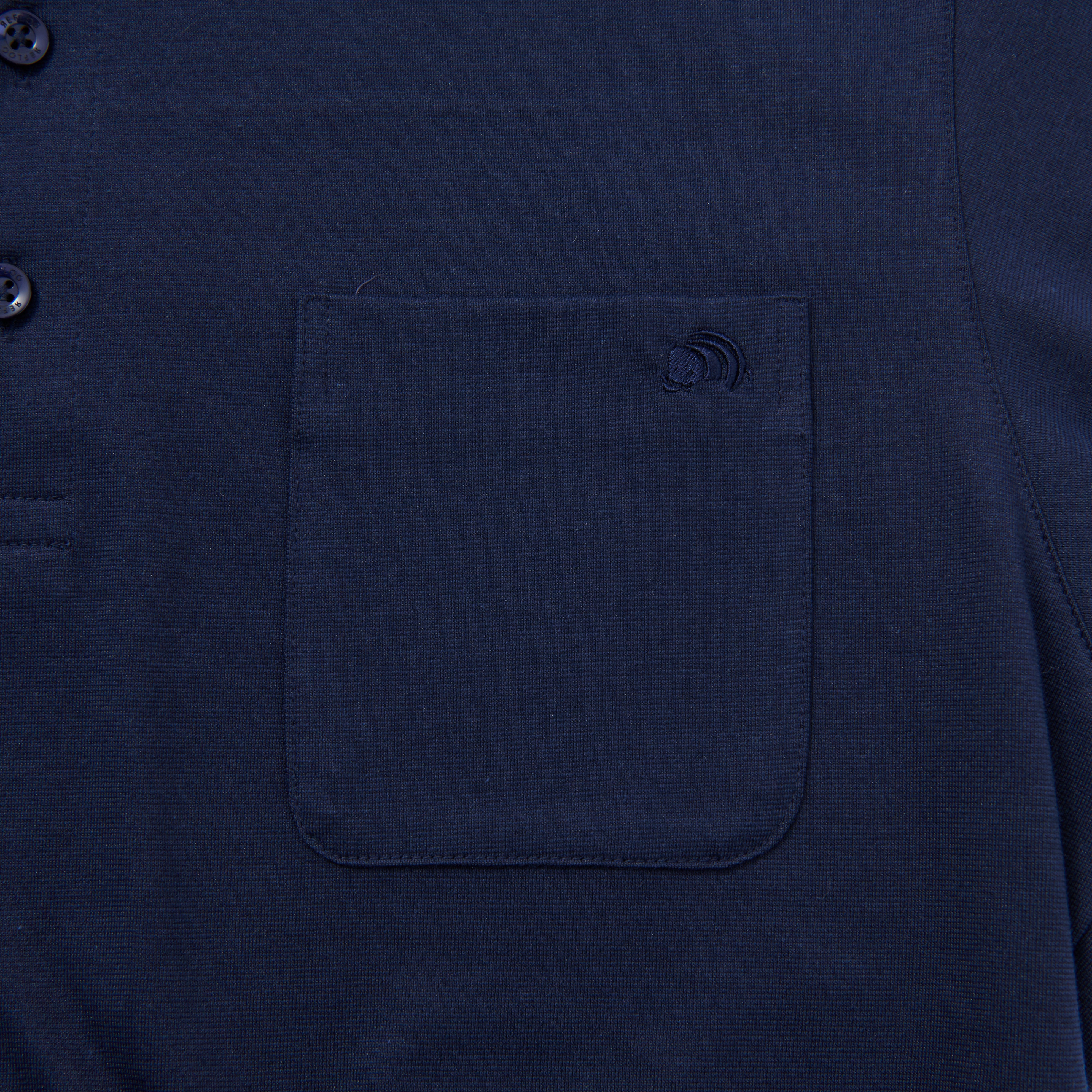 THE-POLO 透けずにしっかり素材_NAVY