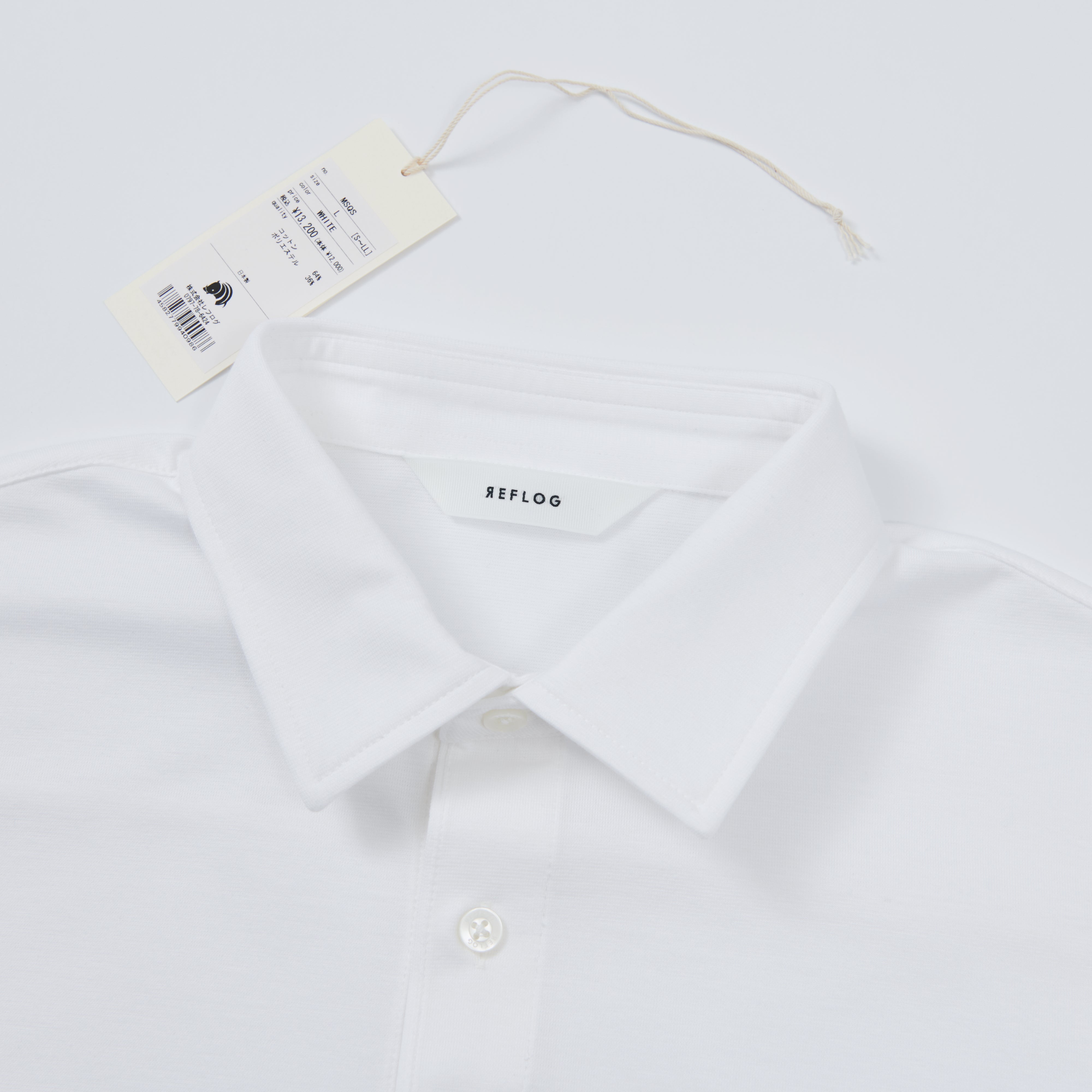 DRESS-POLO 透けずにしっかり素材_WHITE