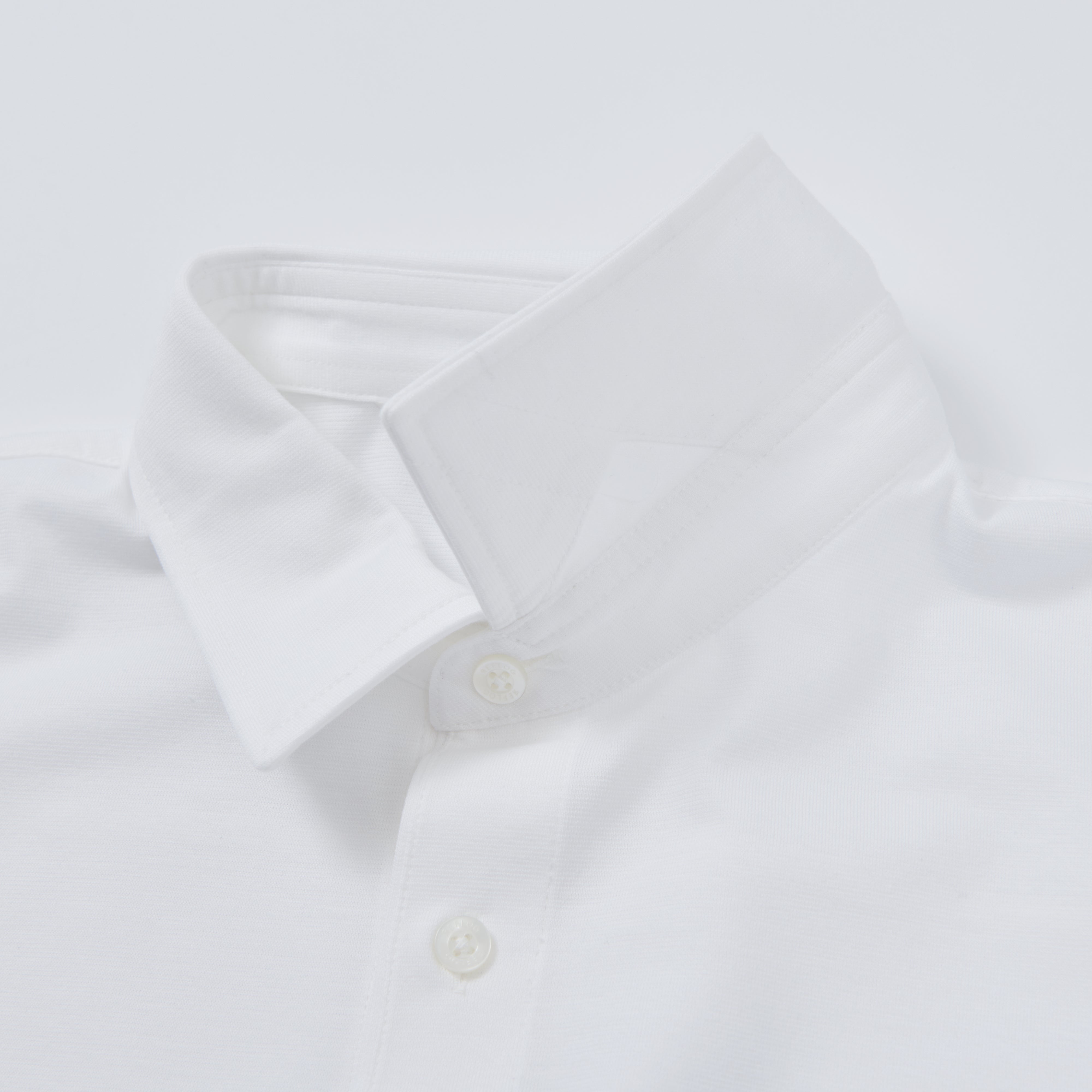 DRESS-POLO 透けずにしっかり素材_WHITE