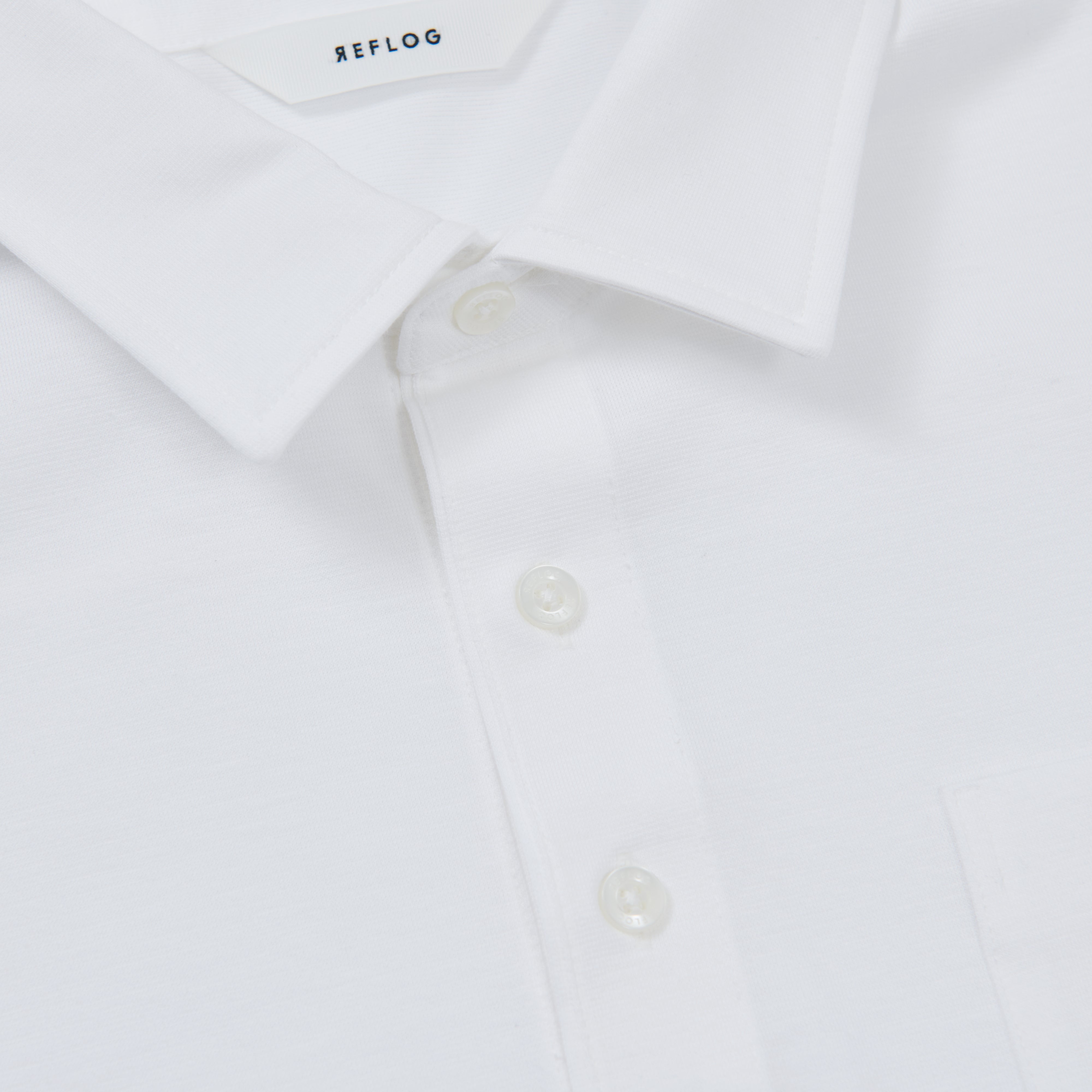 DRESS-POLO 透けずにしっかり素材_WHITE