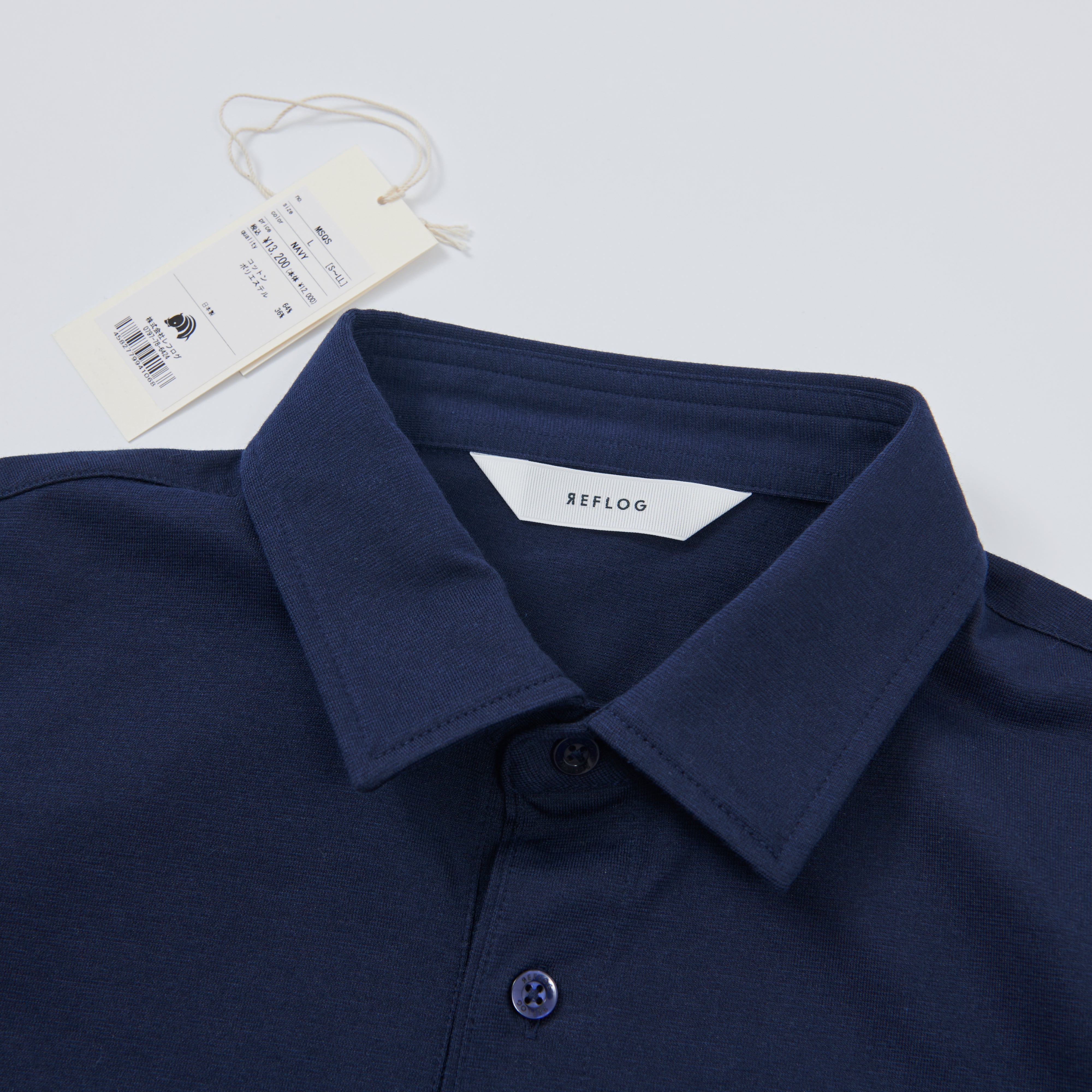 DRESS-POLO 透けずにしっかり素材_NAVY