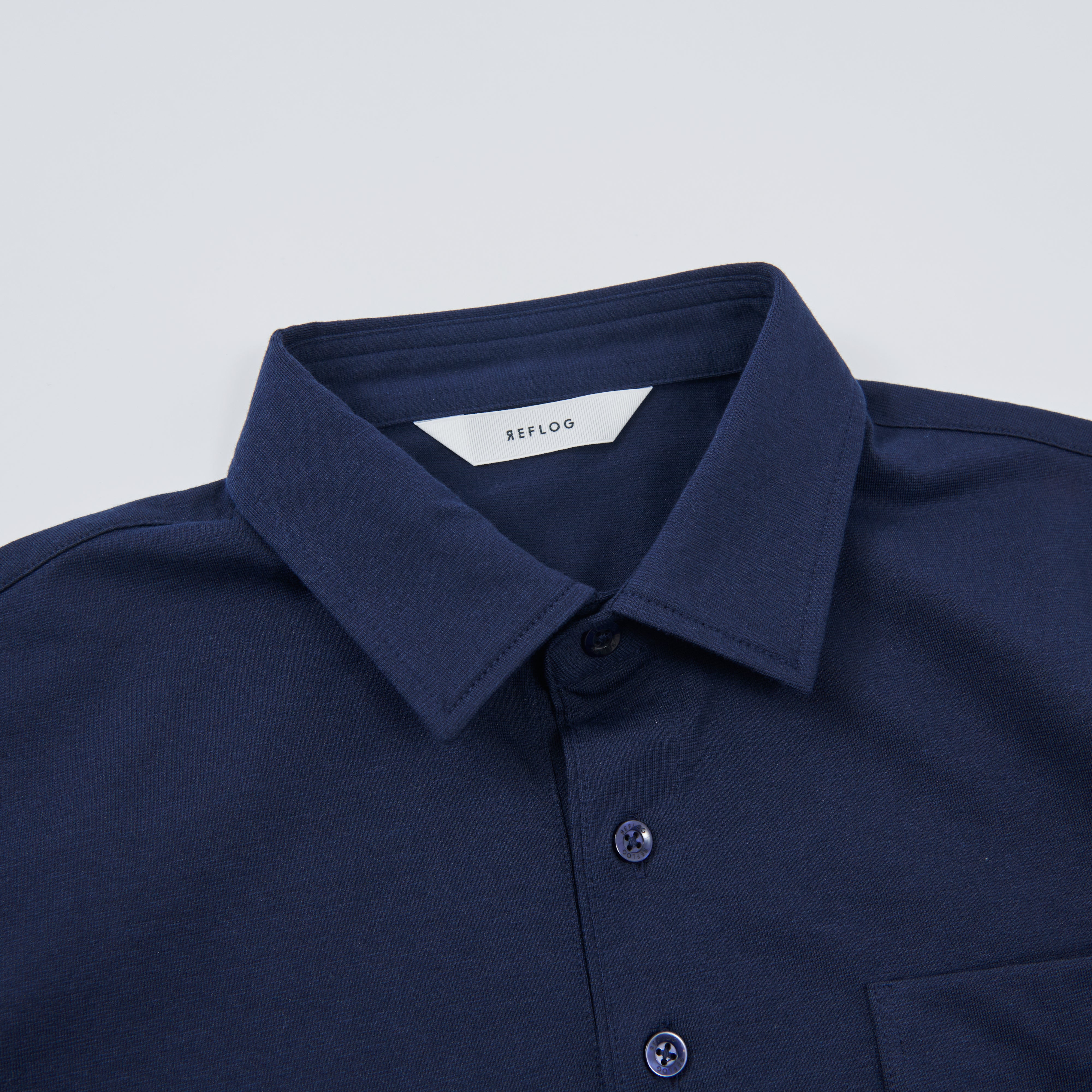 DRESS-POLO 透けずにしっかり素材_NAVY